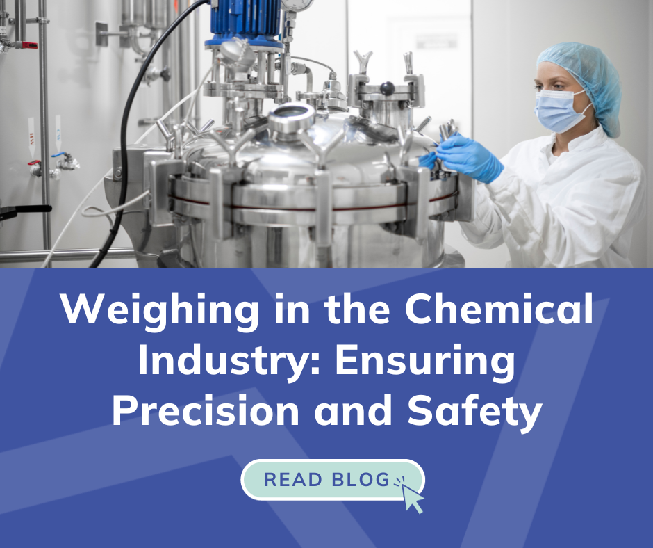 Weighing scales and balances used in the chemical industry