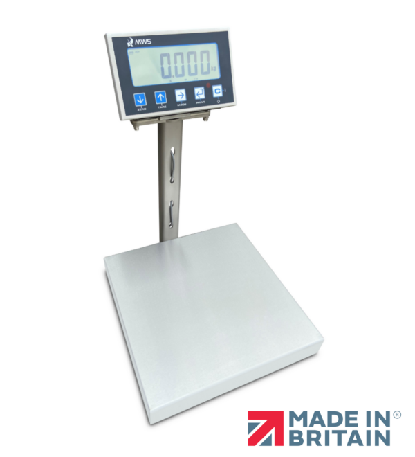 The Salus is a single point bench platform scale fitted with a stainless steel load cell from Flintec, manufactured in the UK.
