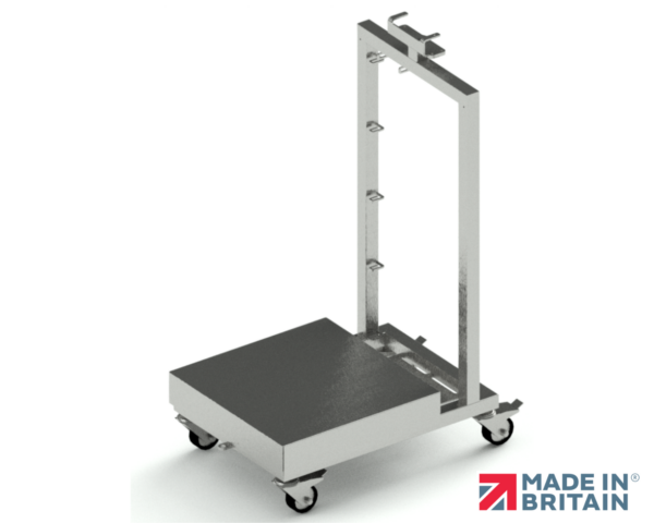 Designed and manufactured in the UK, the MDX is a portable trolley scale with rear stand for a variety of terminals and battery brackets.