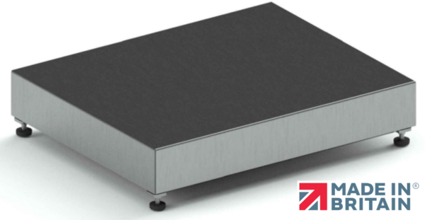 Stainless steel bench platform with stainless steel or aluminium load cell.